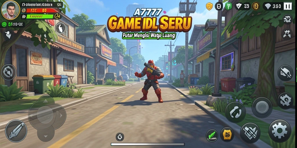 Tampilan gameplay A7777 menunjukkan aksi Idle yang menyenangkan.
