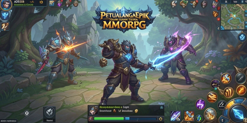 Tampilan gameplay seru di dunia fantastis ADS508.