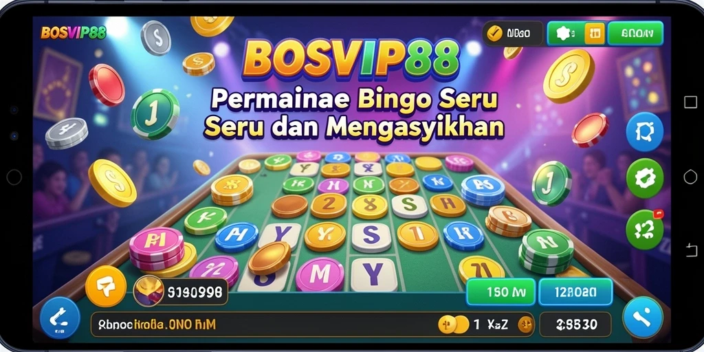 Tampilan gameplay Bingo BOSVIP88 yang seru dan inovatif.