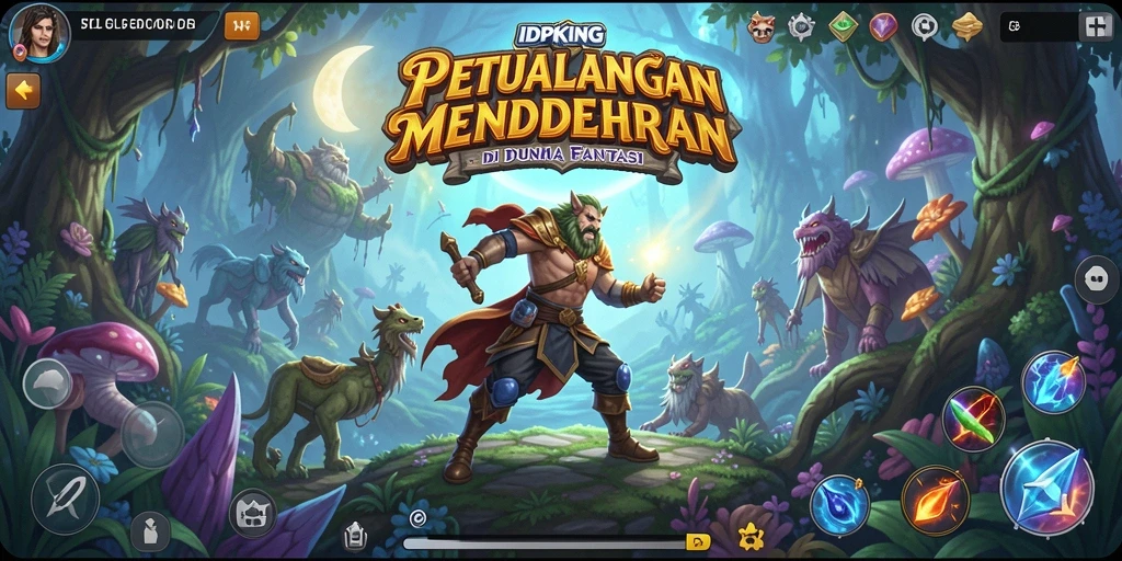 Tangkapan layar gameplay <strong>IDPKING</strong> menampilkan petualangan seru dan dunia yang luas.