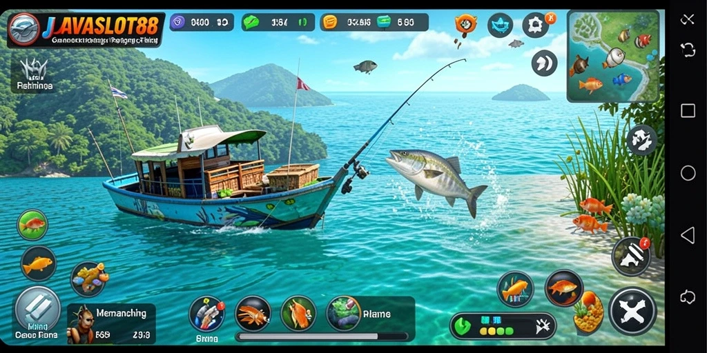 Tangkapan ikan yang menakjubkan dalam gameplay JAVASLOT88.