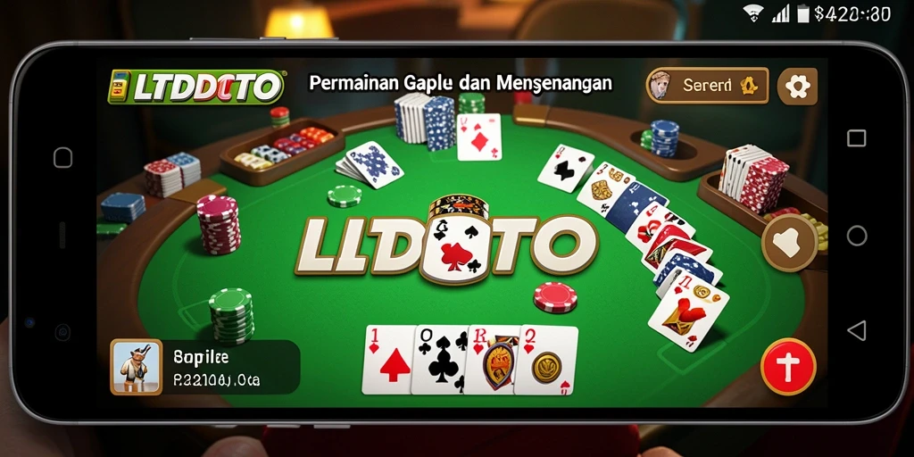 Screenshot LTDTOTO menampilkan gameplay menarik dari Gaple.