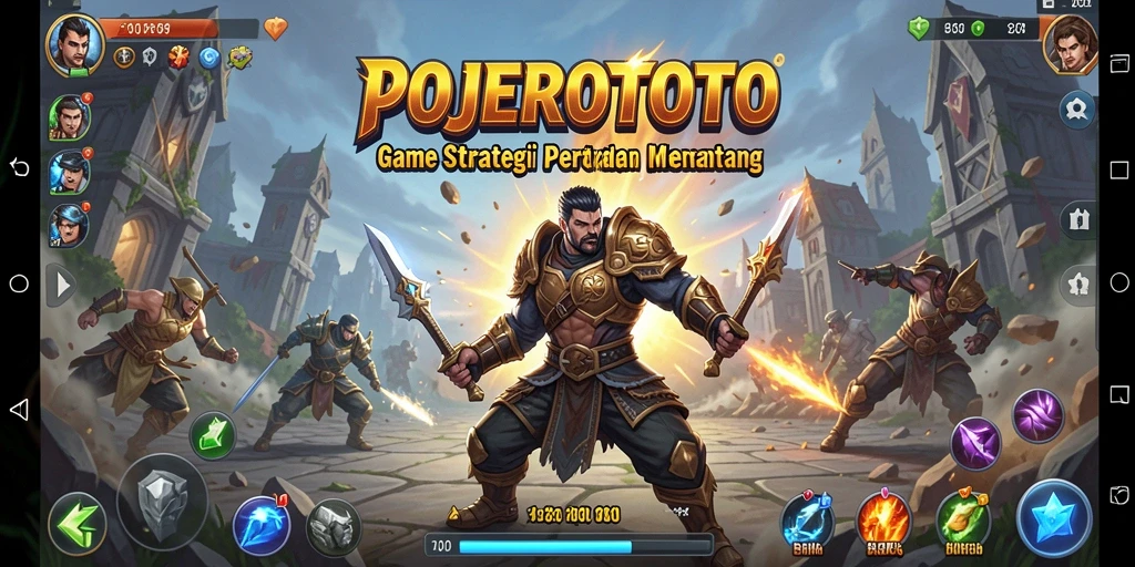 Tampilan gameplay seru dari POJEROTOTO yang menantang strategi.