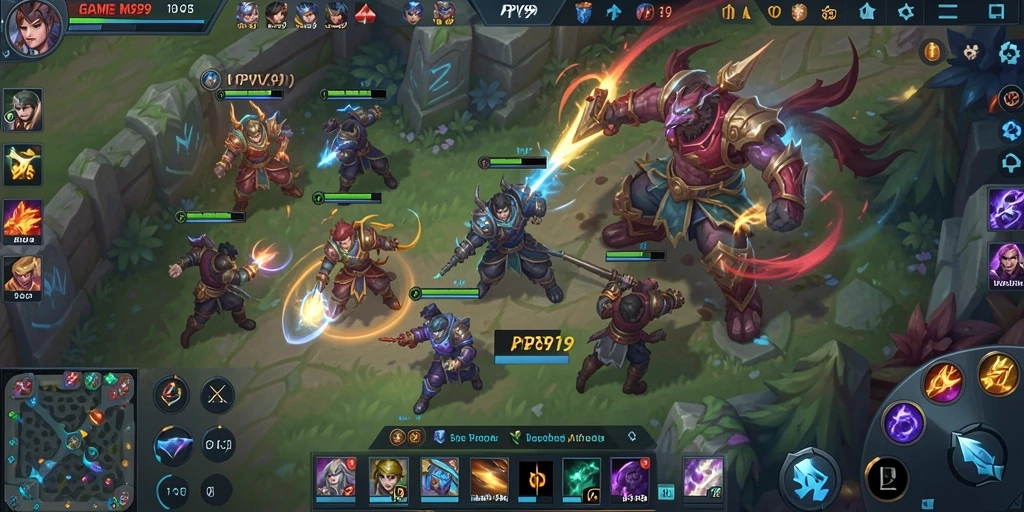 Tampilan gameplay PPV99 yang menegangkan saat pertempuran antar tim.