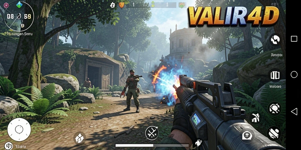 Gameplay menegangkan VALIR4D dengan aksi pertarungan seru.