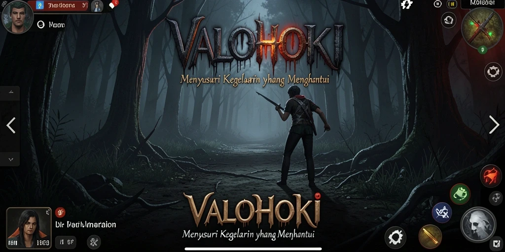 Screenshot gameplay VALOHOKI menampilkan momen menegangkan dalam suasana yang mencekam.