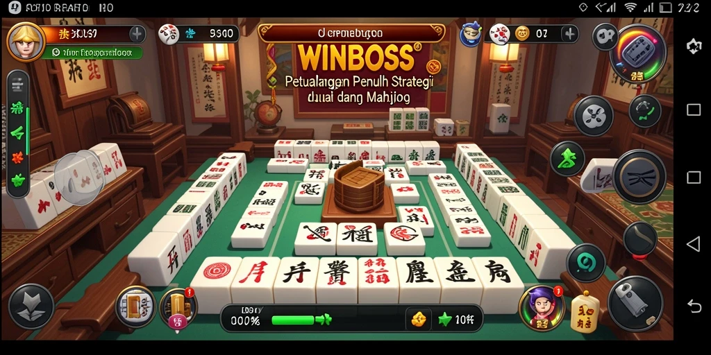 Tampilan gameplay <strong>WINBOSS</strong> dalam Mahjong yang menampilkan berbagai level menantang.